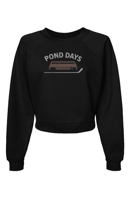 Raglan Rival Pond Days Pullover Black | Barn Garb Hockey Threads