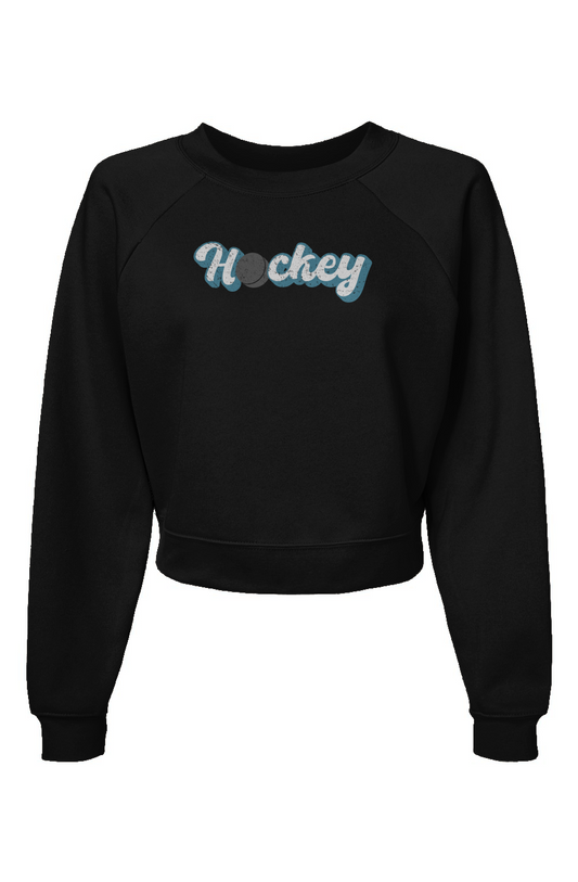 Raglan Rival Puckin' Script Pullover Black | Barn Garb Hockey Threads