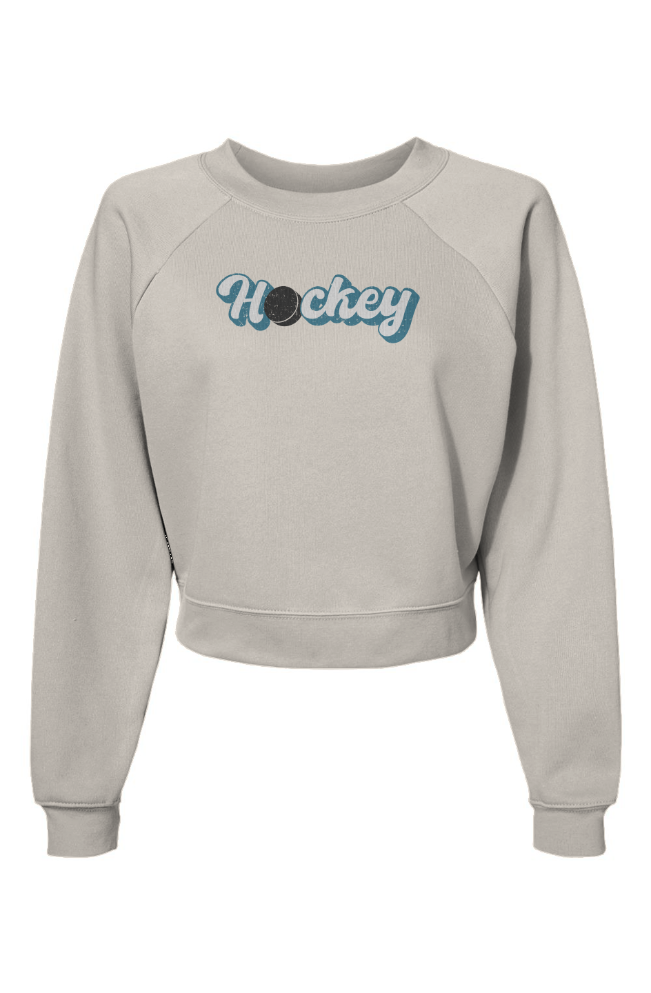 Raglan Rival Puckin' Script Pullover Vintage White | Barn Garb Hockey Threads