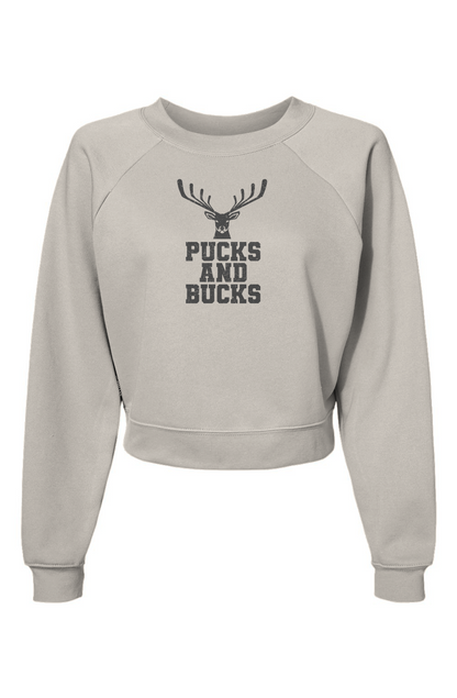 Raglan Rival Pucks And Bucks Stacked Pullover Vintage White | Barn Garb Hockey Threads