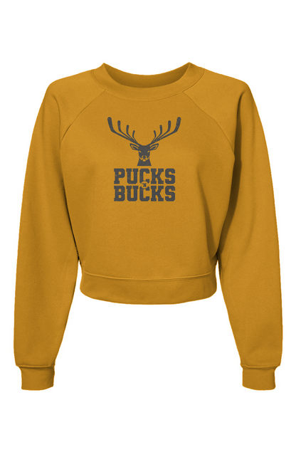 Raglan Rival Pucks N Bucks Pullover Heather Mustard | Barn Garb Hockey Threads