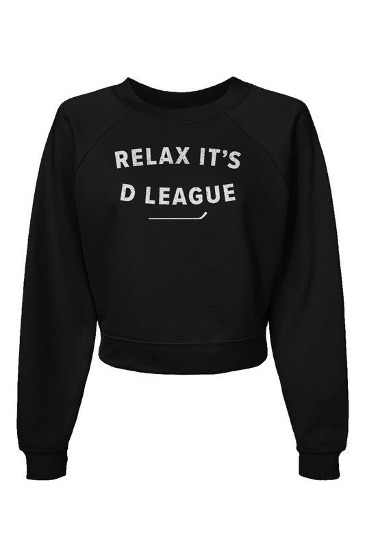Raglan Rival Relax it's D League Pullover Black | Barn Garb Hockey Threads