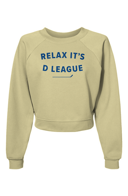 Raglan Rival Relax it's D League Pullover French Vanilla | Barn Garb Hockey Threads