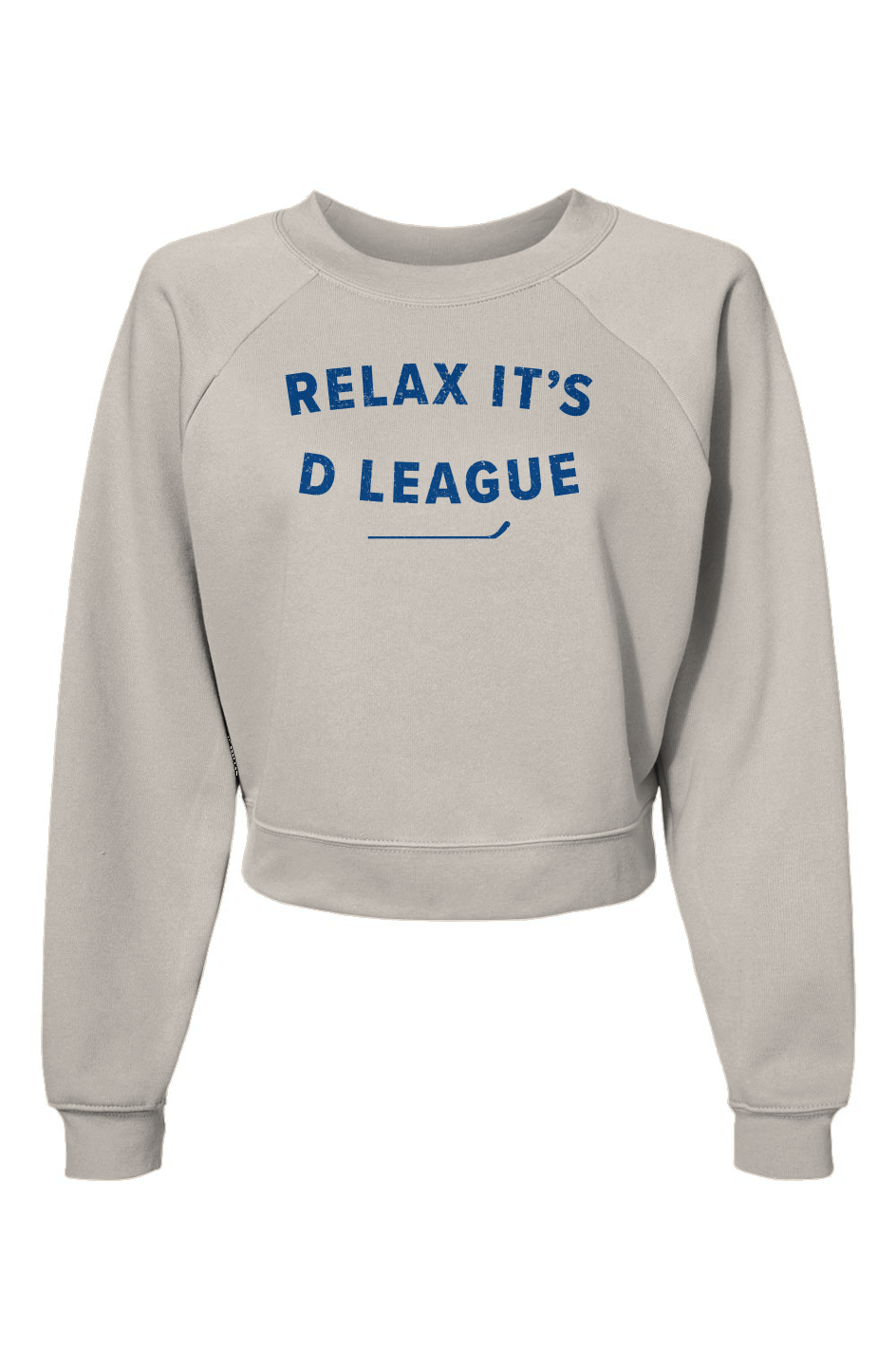 Raglan Rival Relax it's D League Pullover Vintage White | Barn Garb Hockey Threads