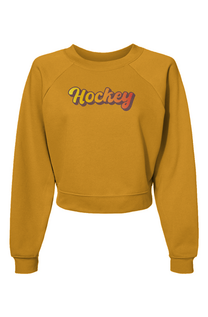Raglan Rival Retro Hockey Pullover Heather Mustard | Barn Garb Hockey Threads