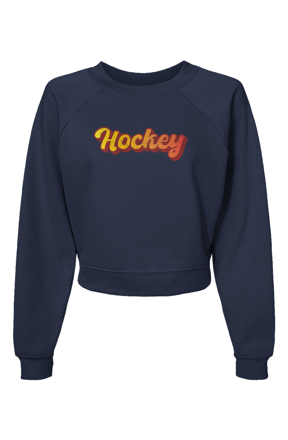 Raglan Rival Retro Hockey Pullover Navy Blue | Barn Garb Hockey Threads