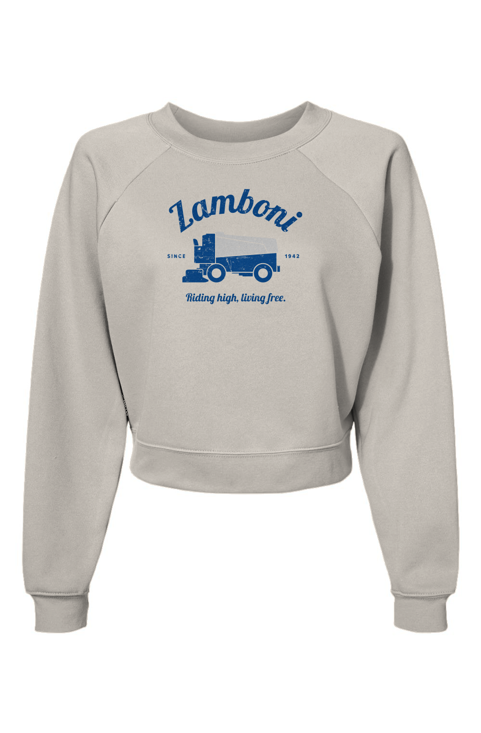 Raglan Rival Riding High Living Free Pullover Fleece White | Barn Garb Hockey Threads