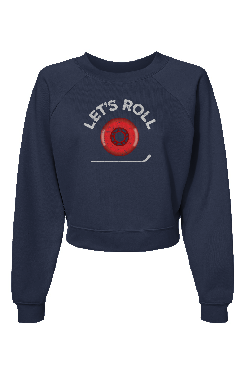Raglan Rival Roller Wheel Pullover Navy Blue | Barn Garb Hockey Threads