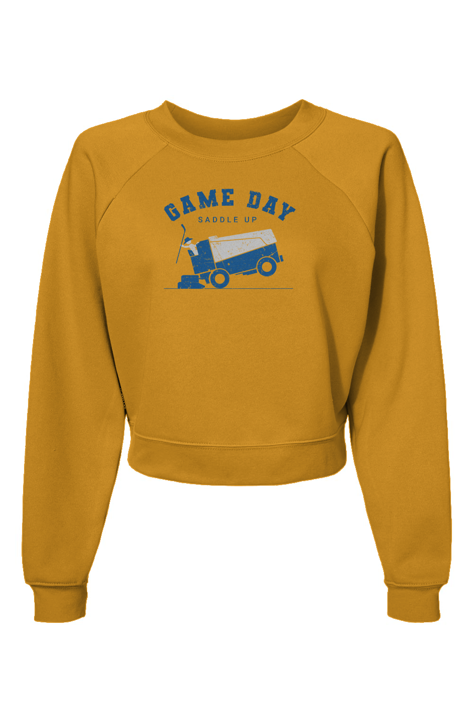 Raglan Rival Saddle Up Pullover Heather Mustard | Barn Garb Hockey Threads