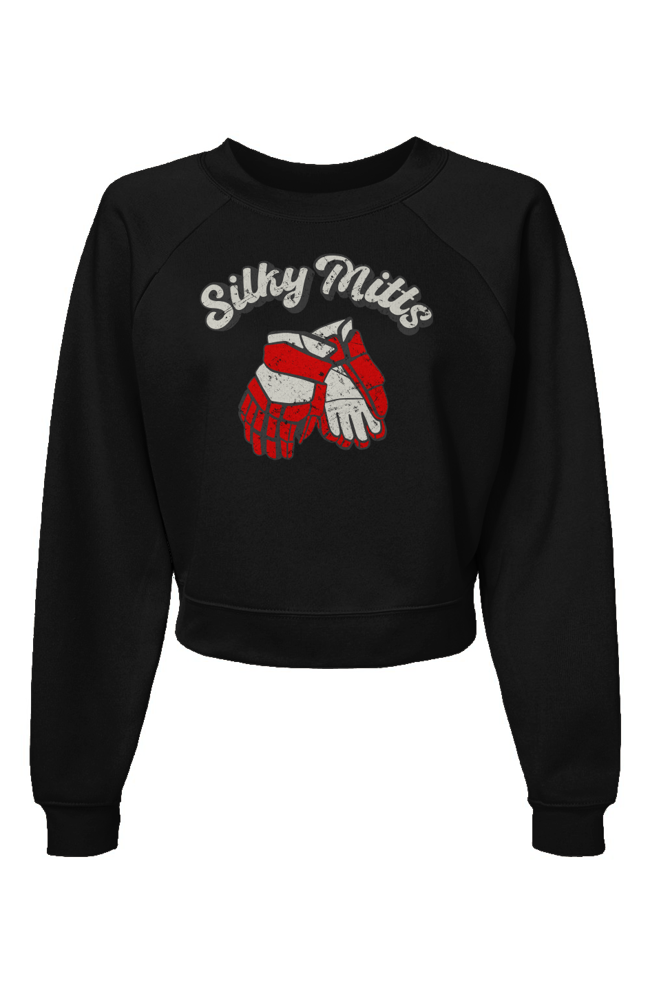 Raglan Rival Silky Mitts Pullover Black | Barn Garb Hockey Threads