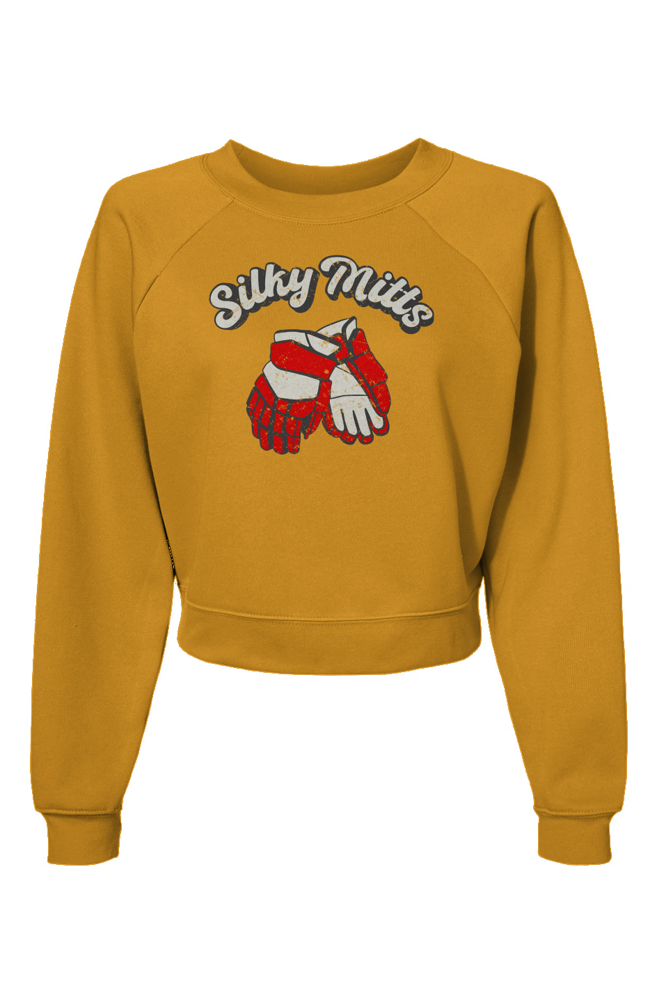 Raglan Rival Silky Mitts Pullover Heather Mustard | Barn Garb Hockey Threads