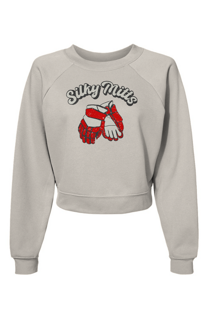 Raglan Rival Silky Mitts Pullover Vintage White | Barn Garb Hockey Threads