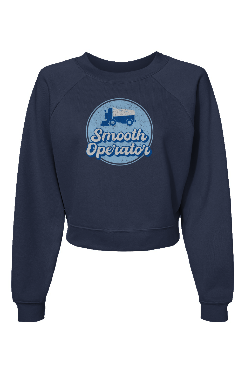 Raglan Rival Smooth Operator Rink Badge Pullover Navy Blue | Barn Garb Hockey Threads