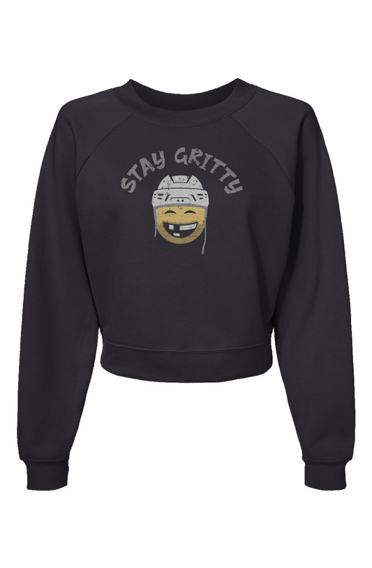 Raglan Rival Stay Gritty Pullover Charcoal | Barn Garb Hockey Threads