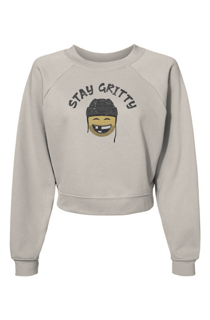 Raglan Rival Stay Gritty Pullover White | Barn Garb Hockey Threads