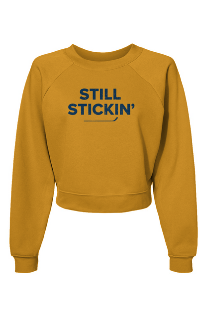 Raglan Rival Still Stickin' Pullover Mustard | Barn Garb Hockey Threads