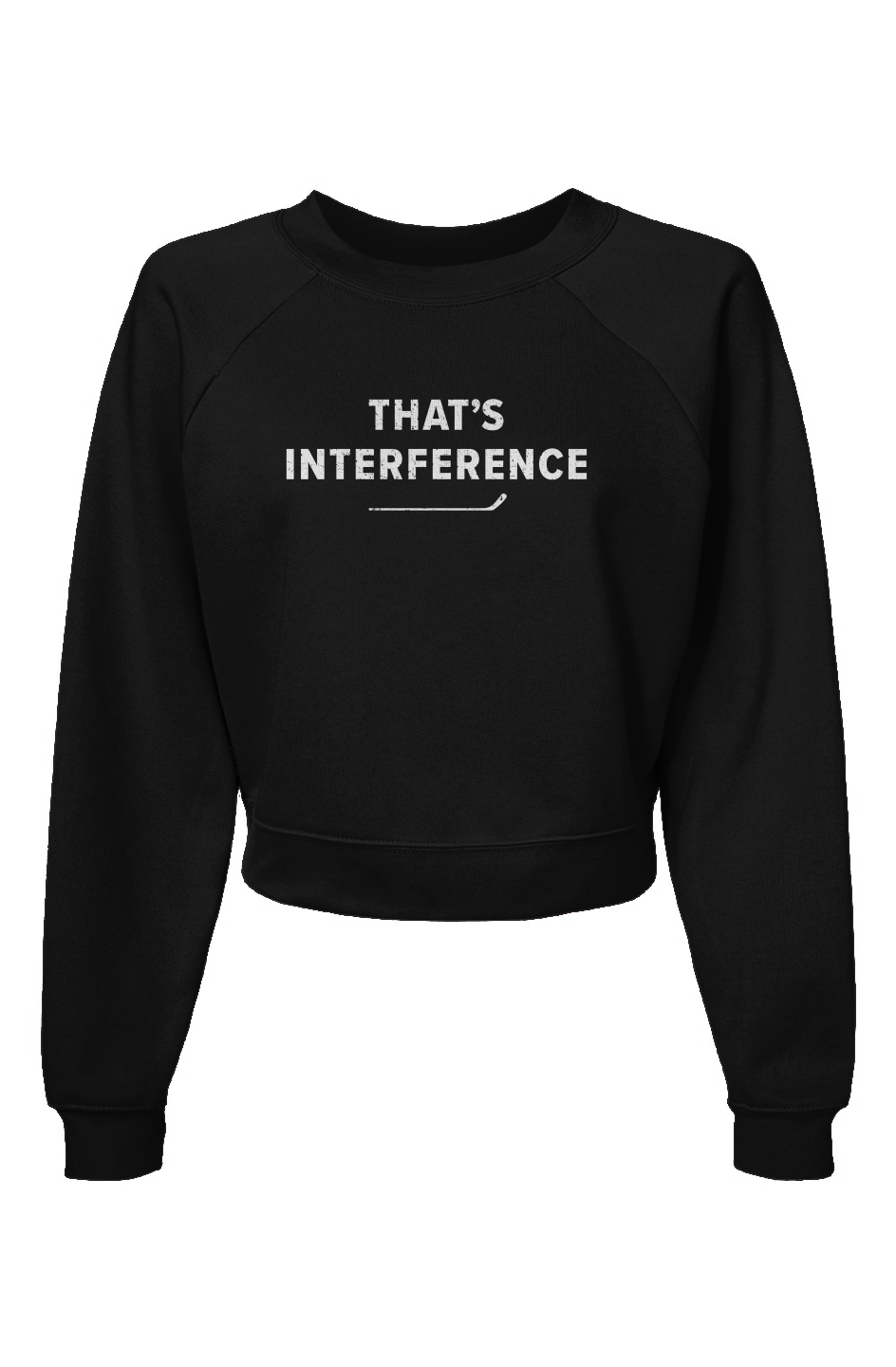 Raglan Rival That's Interference Pullover Black | Barn Garb Hockey Threads