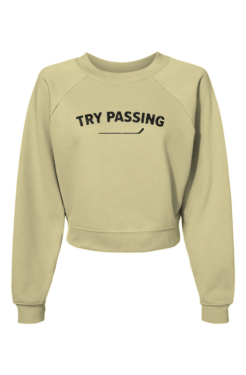 Raglan Rival Try Passing Pullover French Vanilla | Barn Garb Hockey Threads