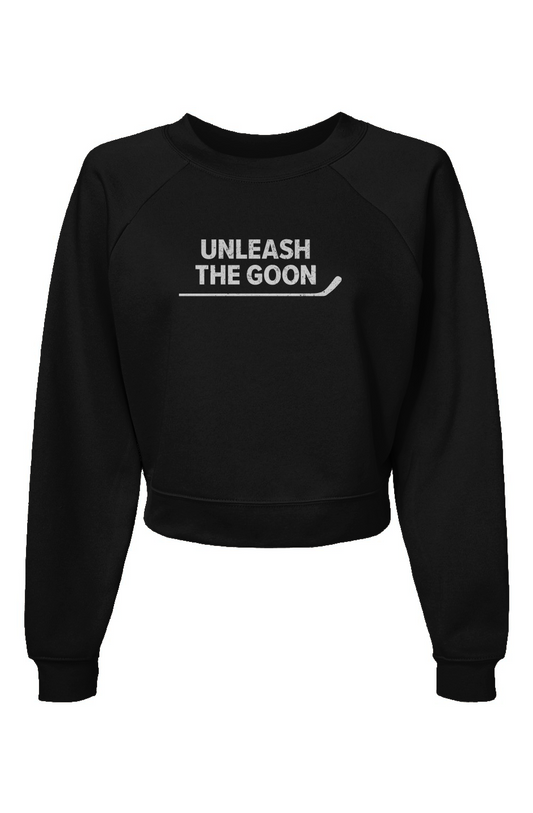 Raglan Rival Unleash the Goon Pullover Black | Barn Garb Hockey Threads