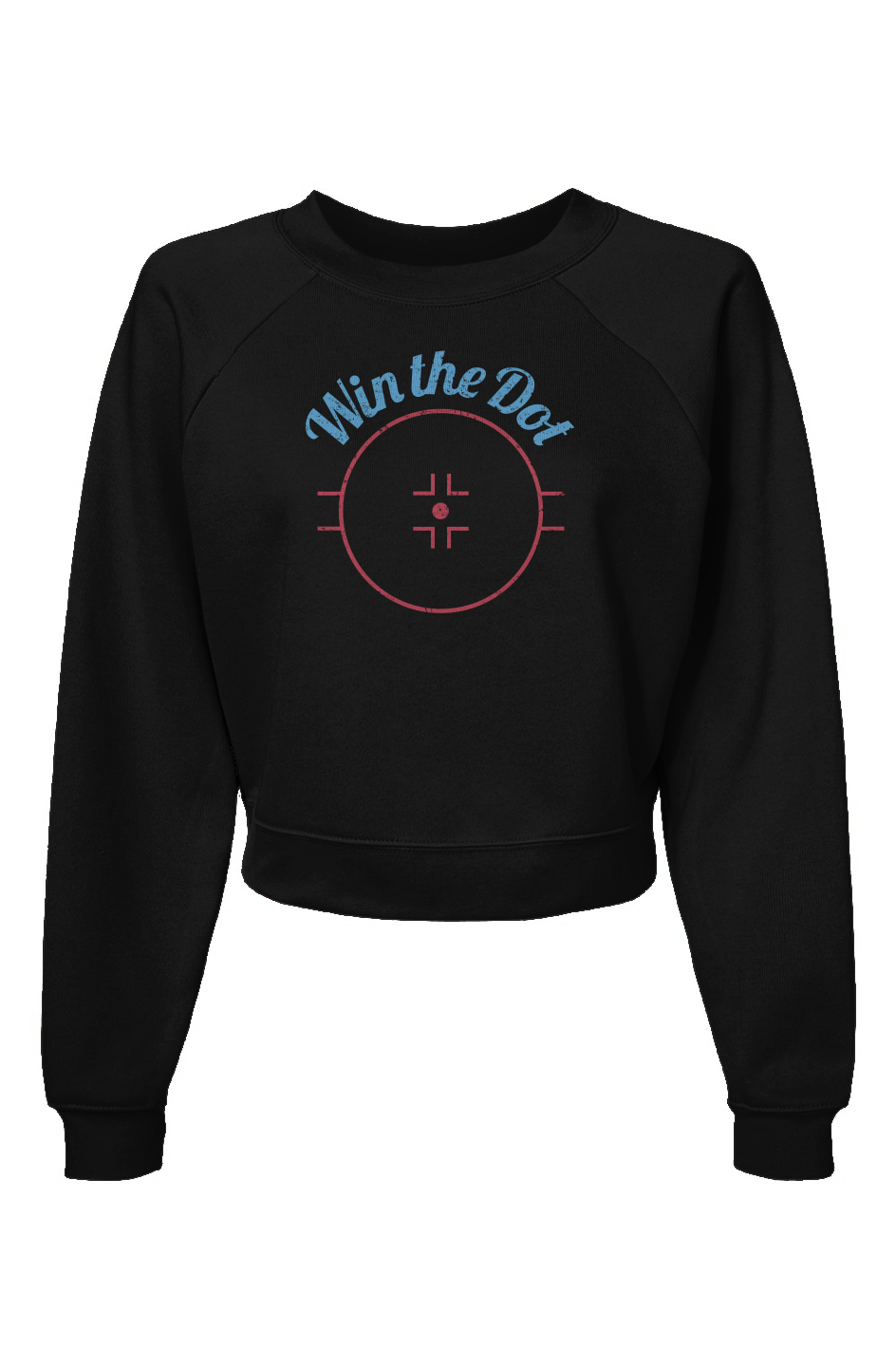 Raglan Rival Win the Dot Pullover Fleece Black | Barn Garb Hockey Threads