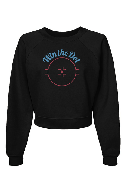 Raglan Rival Win the Dot Pullover Fleece Black | Barn Garb Hockey Threads