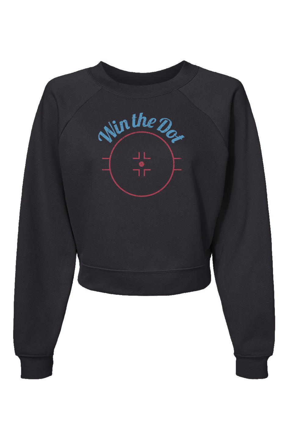 Raglan Rival Win the Dot Pullover Fleece Dark Grey | Barn Garb Hockey Threads