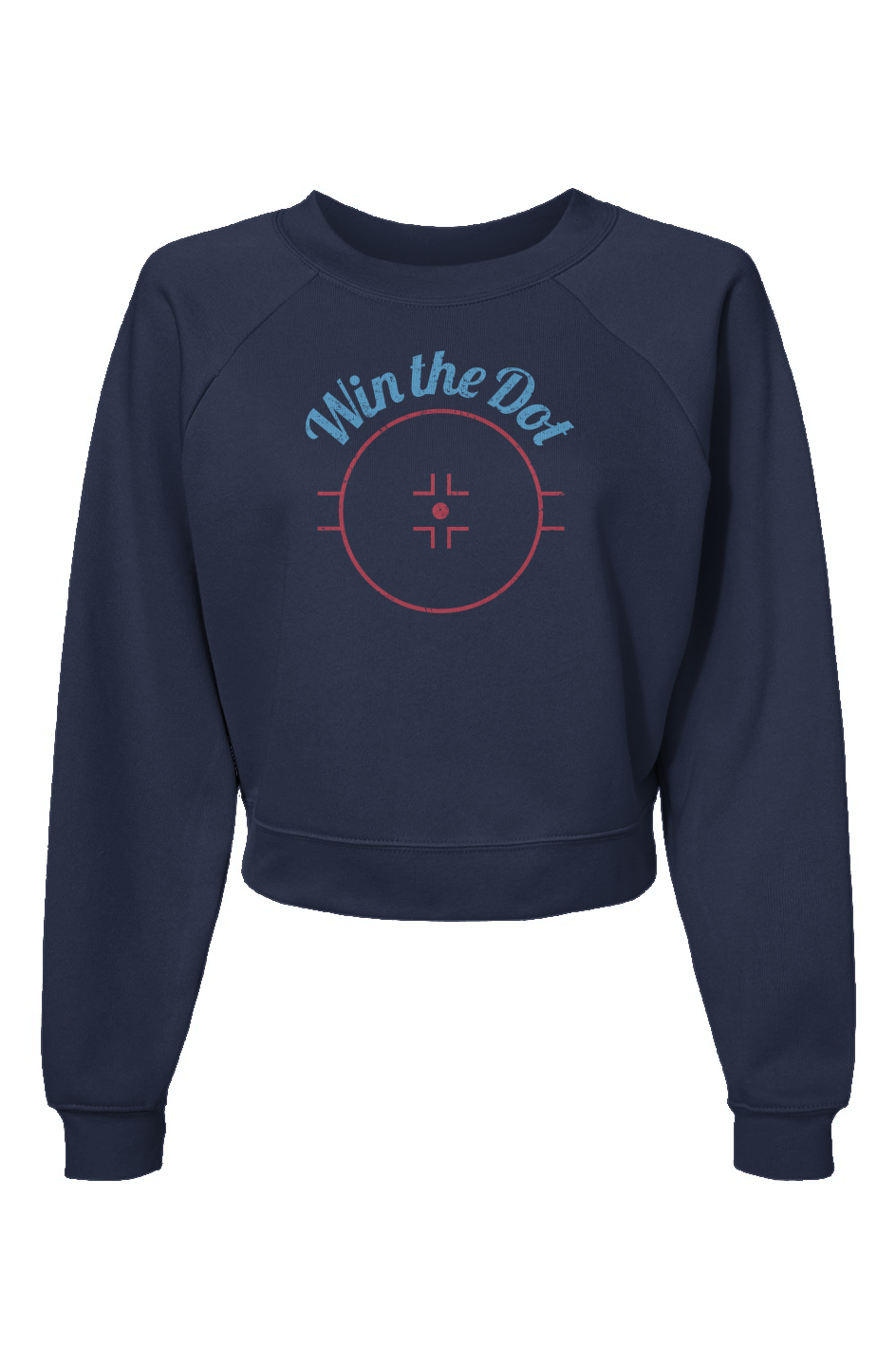 Raglan Rival Win the Dot Pullover Fleece Navy Blue | Barn Garb Hockey Threads