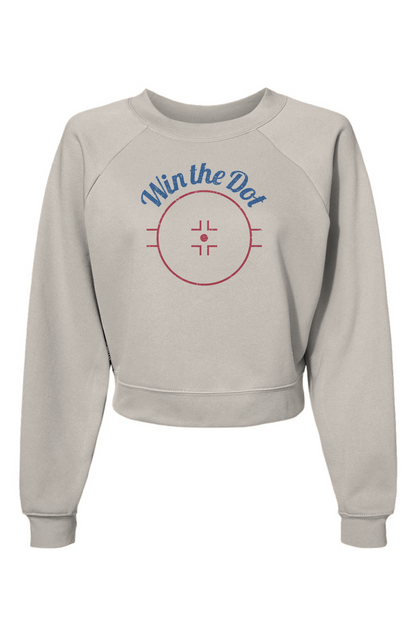 Raglan Rival Win the Dot Pullover Fleece White | Barn Garb Hockey Threads