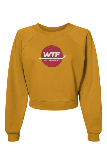 Raglan Rival Win the Faceoff Pullover Fleece Heather Mustard | Barn Garb Hockey Threads