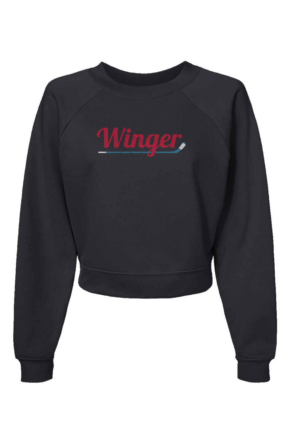 Raglan Rival Winger Pullover Fleece Dark Grey | Barn Garb Hockey Threads