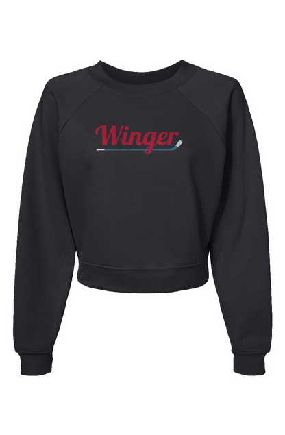 Raglan Rival Winger Pullover Fleece Dark Grey | Barn Garb Hockey Threads