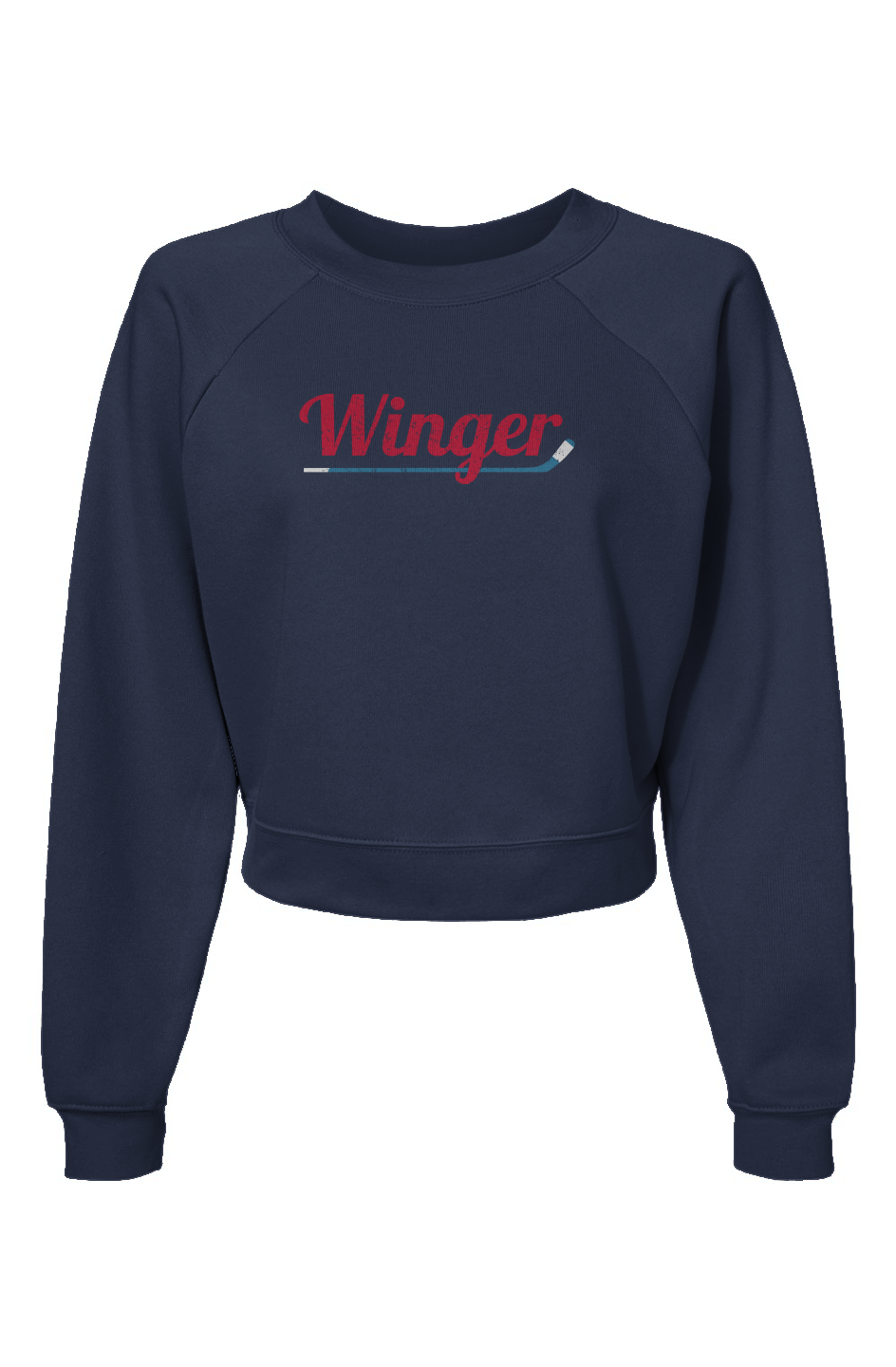 Raglan Rival Winger Pullover Fleece Navy | Barn Garb Hockey Threads