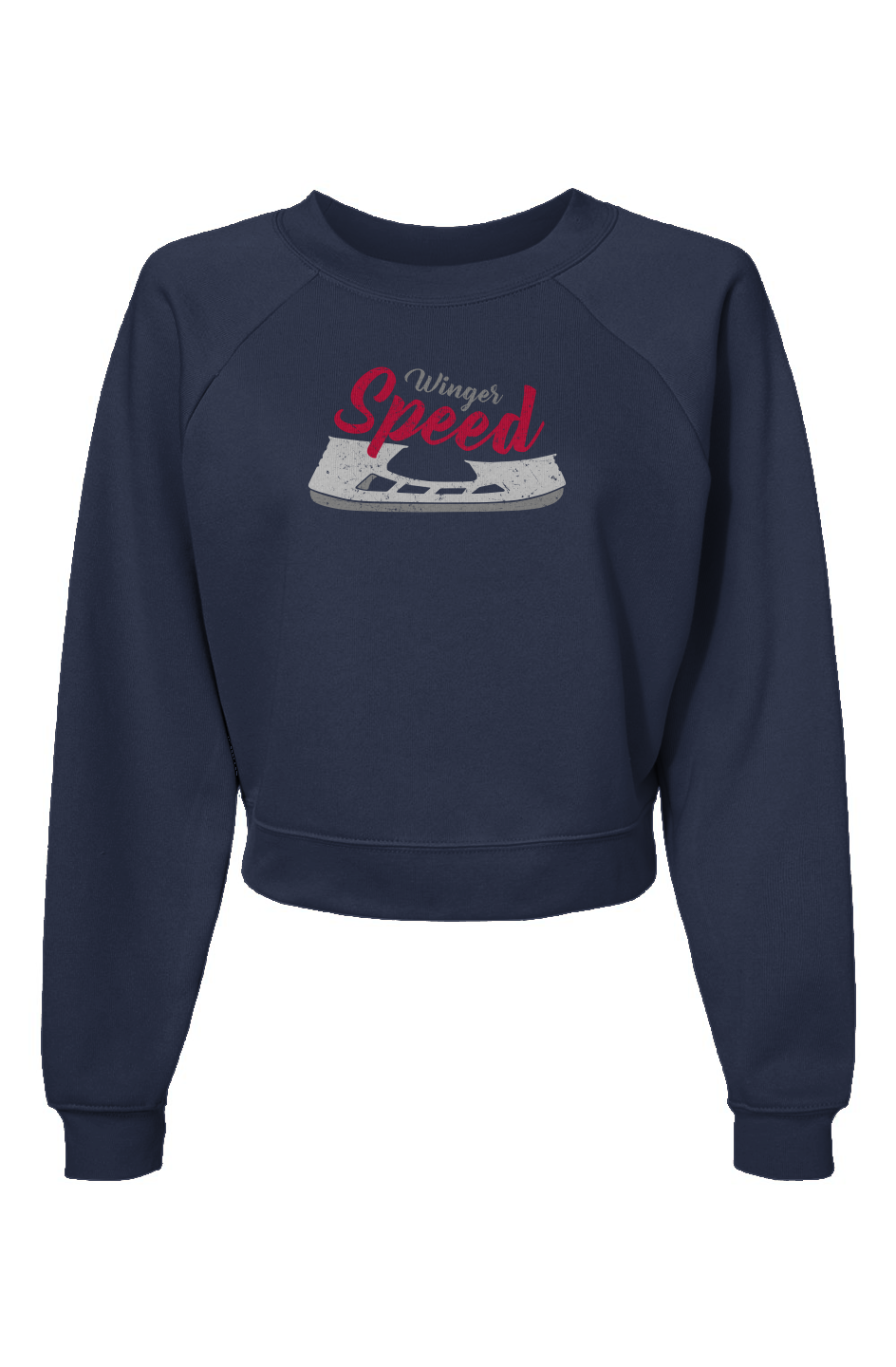 Raglan Rival Winger Speed Blade Pullover Fleece Navy | Barn Garb Hockey Threads