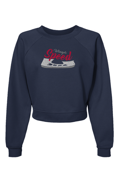 Raglan Rival Winger Speed Blade Pullover Fleece Navy | Barn Garb Hockey Threads