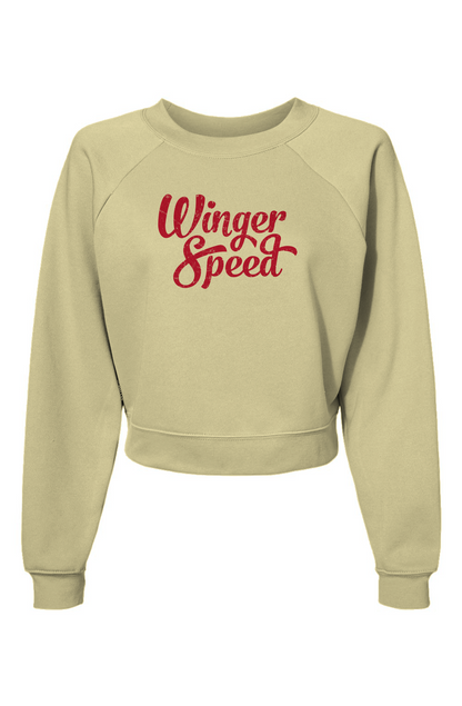 Raglan Rival Winger Speed Pullover Fleece French Vanilla | Barn Garb Hockey Threads