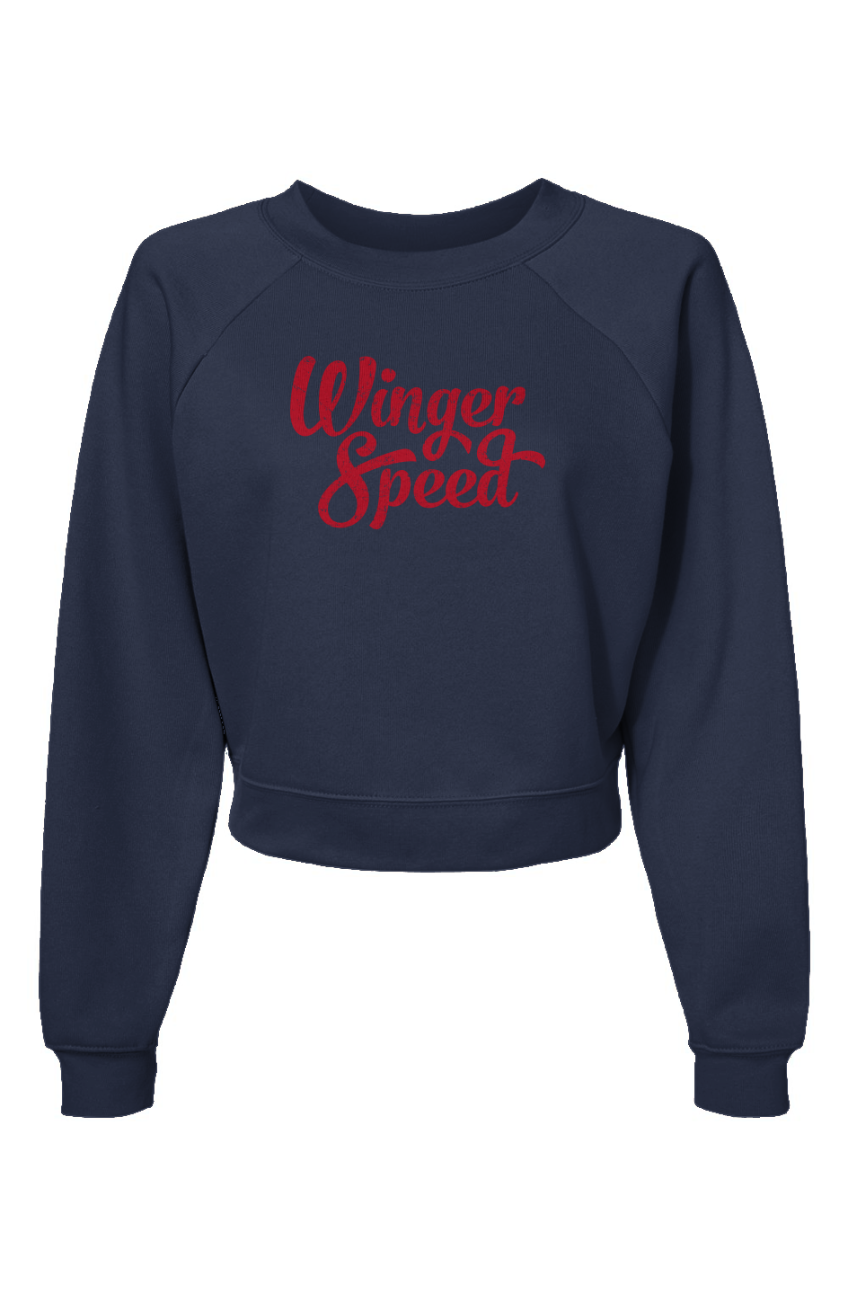 Raglan Rival Winger Speed Pullover Fleece Navy | Barn Garb Hockey Threads