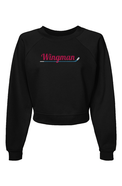 Raglan Rival Wingman Pullover Fleece Black | Barn Garb Hockey Threads