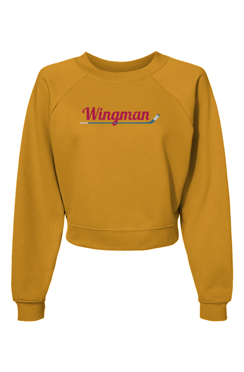 Raglan Rival Wingman Pullover Fleece Heather Mustard | Barn Garb Hockey Threads