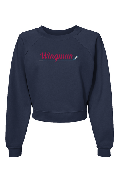 Raglan Rival Wingman Pullover Fleece Navy | Barn Garb Hockey Threads