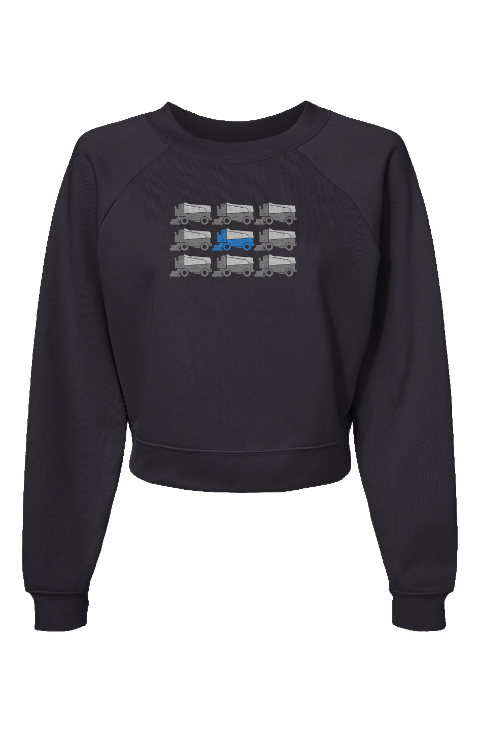Raglan Rival Zamboni Nation Pullover Fleece Dark Grey | Barn Garb Hockey Threads