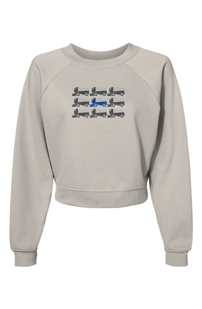 Raglan Rival Zamboni Nation Pullover Fleece White | Barn Garb Hockey Threads