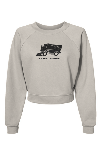 Raglan Rival Zamborghini Pullover Fleece White | Barn Garb Hockey Threads