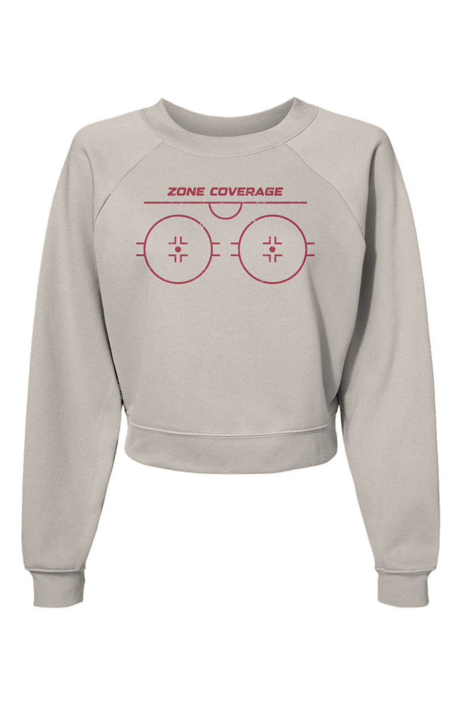 Raglan Rival Zone Coverage Pullover Fleece White | Barn Garb Hockey Threads