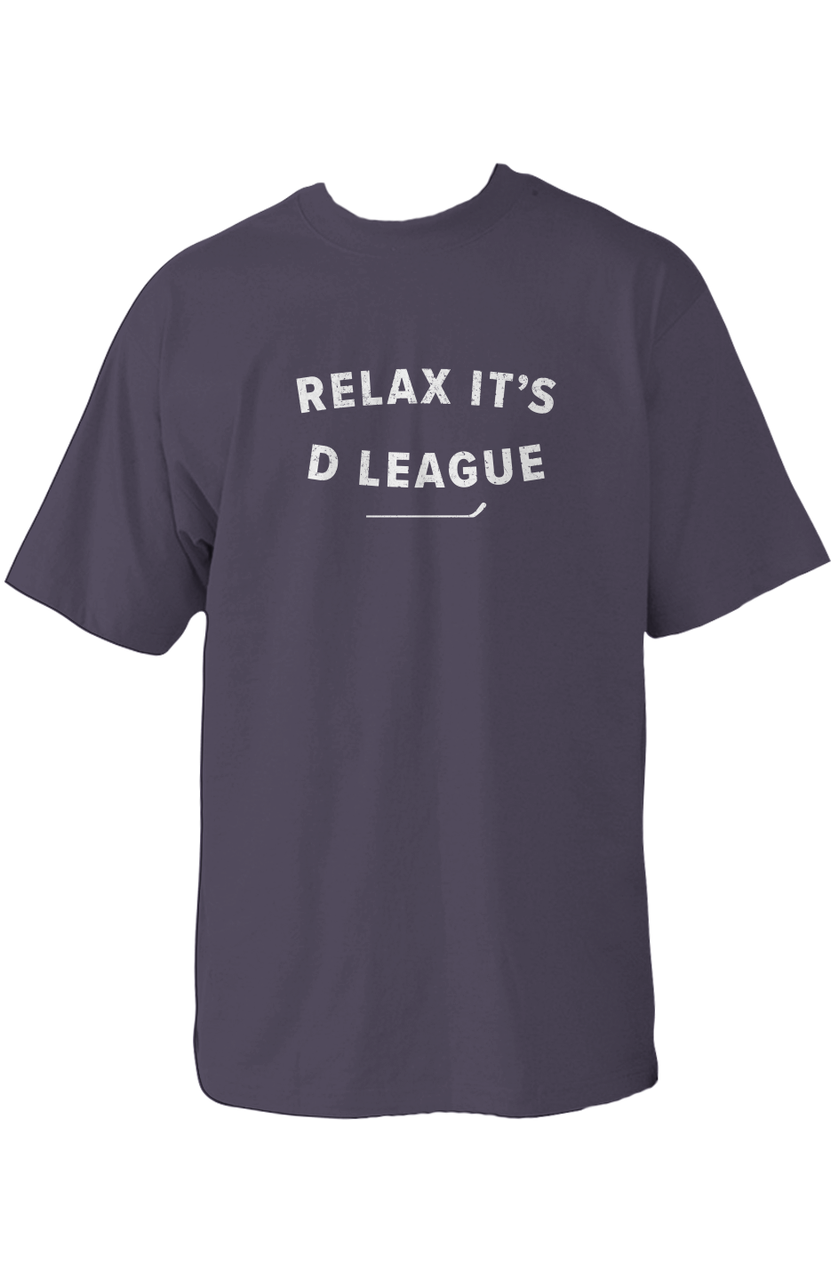 Relax it's D League 90s Throwback Tee Navy Blue | Barn Garb Hockey Threads