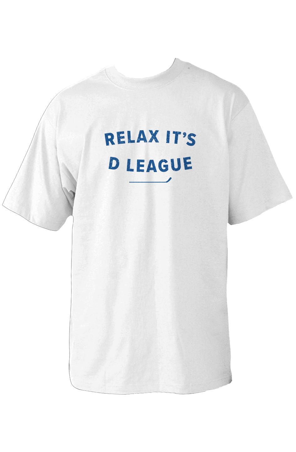 Relax it's D League 90s Throwback Tee White | Barn Garb Hockey Threads