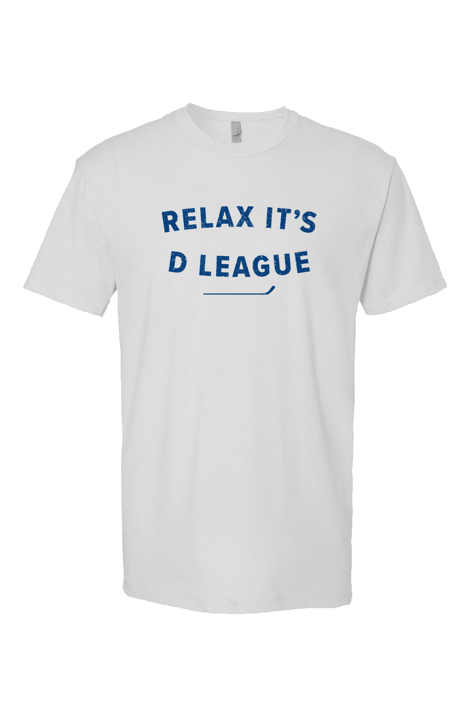 Relax it's D League Breakaway Performance Tee White | Barn Garb Hockey Threads