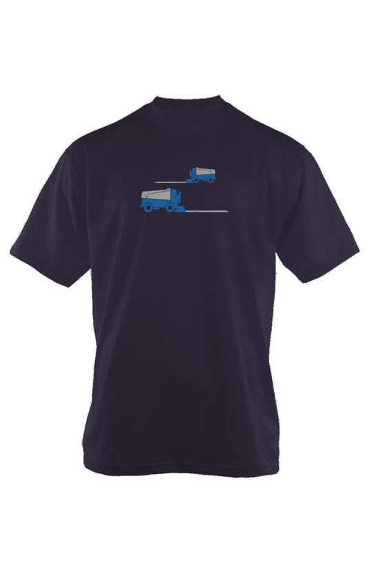Resurfacer 90s Throwback Tee Navy Blue | Barn Garb Hockey Threads