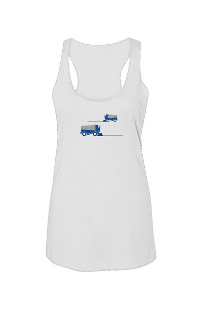 Resurfacer Racerback Barn Tank White | Barn Garb Hockey Threads