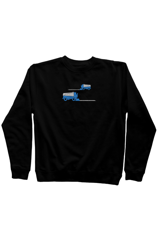 Resurfacer Rinkside Crewneck Sweatshirt Black | Barn Garb Hockey Threads