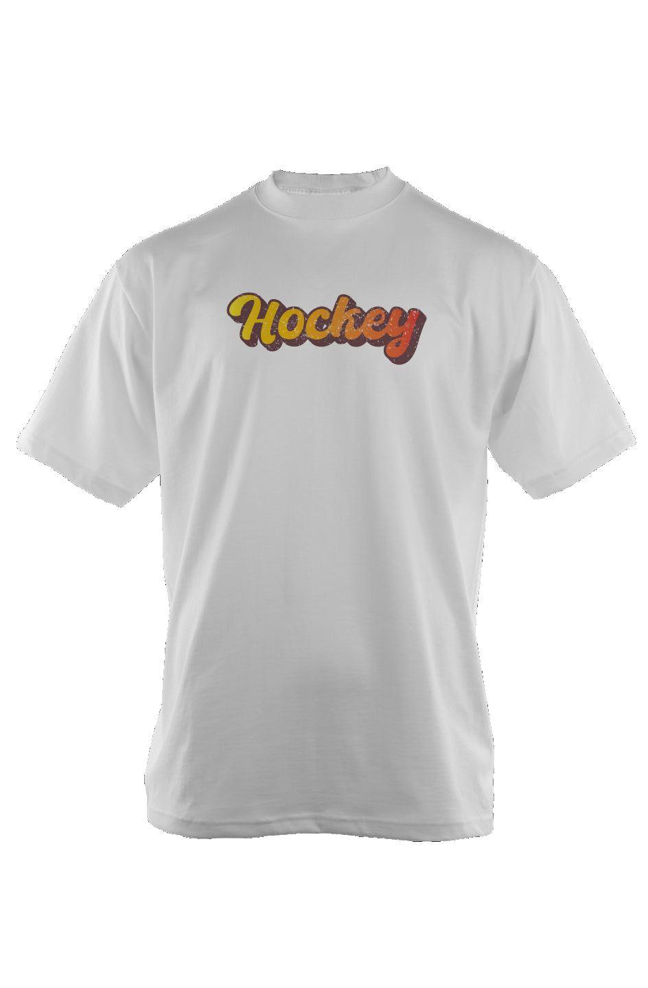 Retro Hockey 90s Throwback Oversized Heavyweight Tee White Barn Garb Hockey Threads